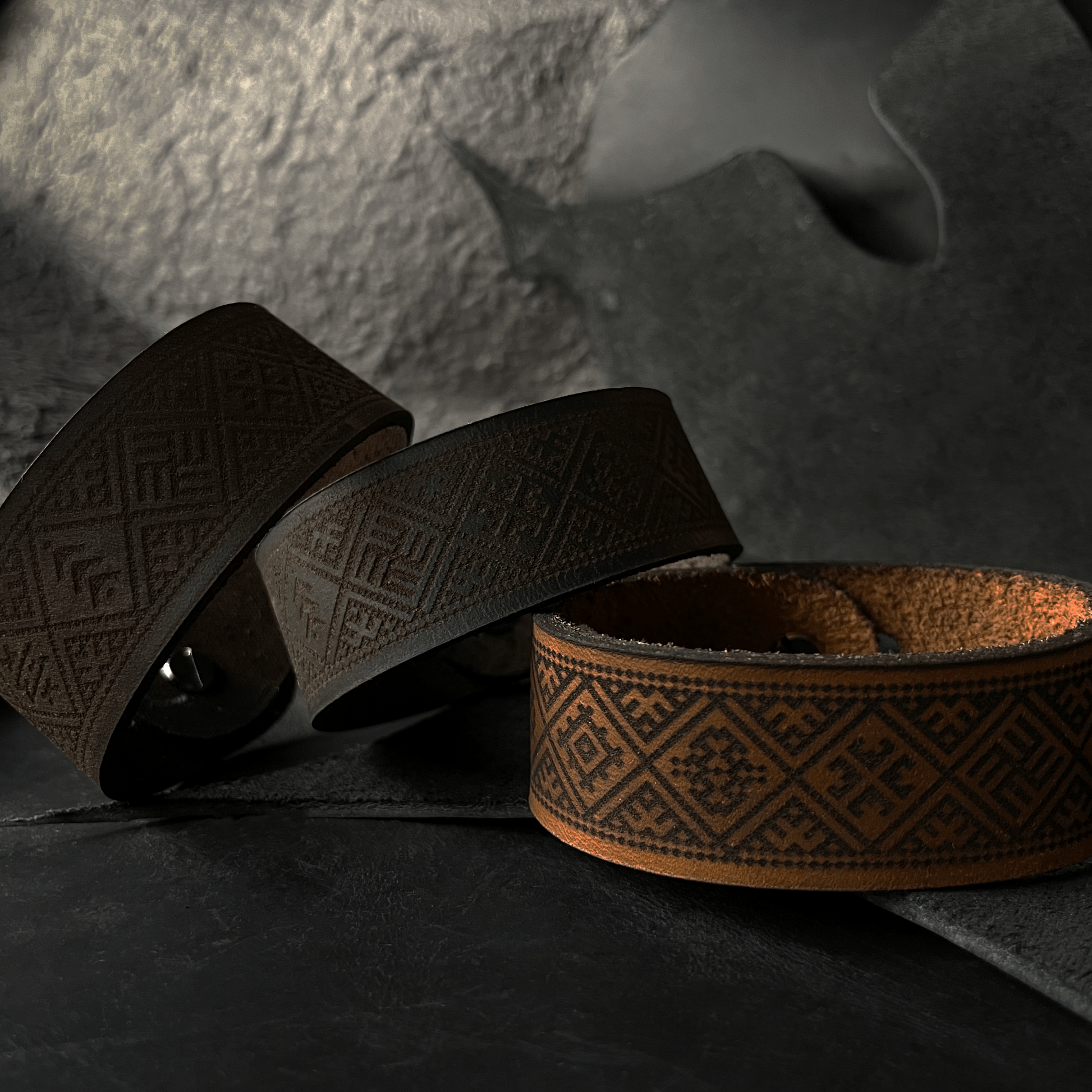 Thin Leather Baltic Bracelets