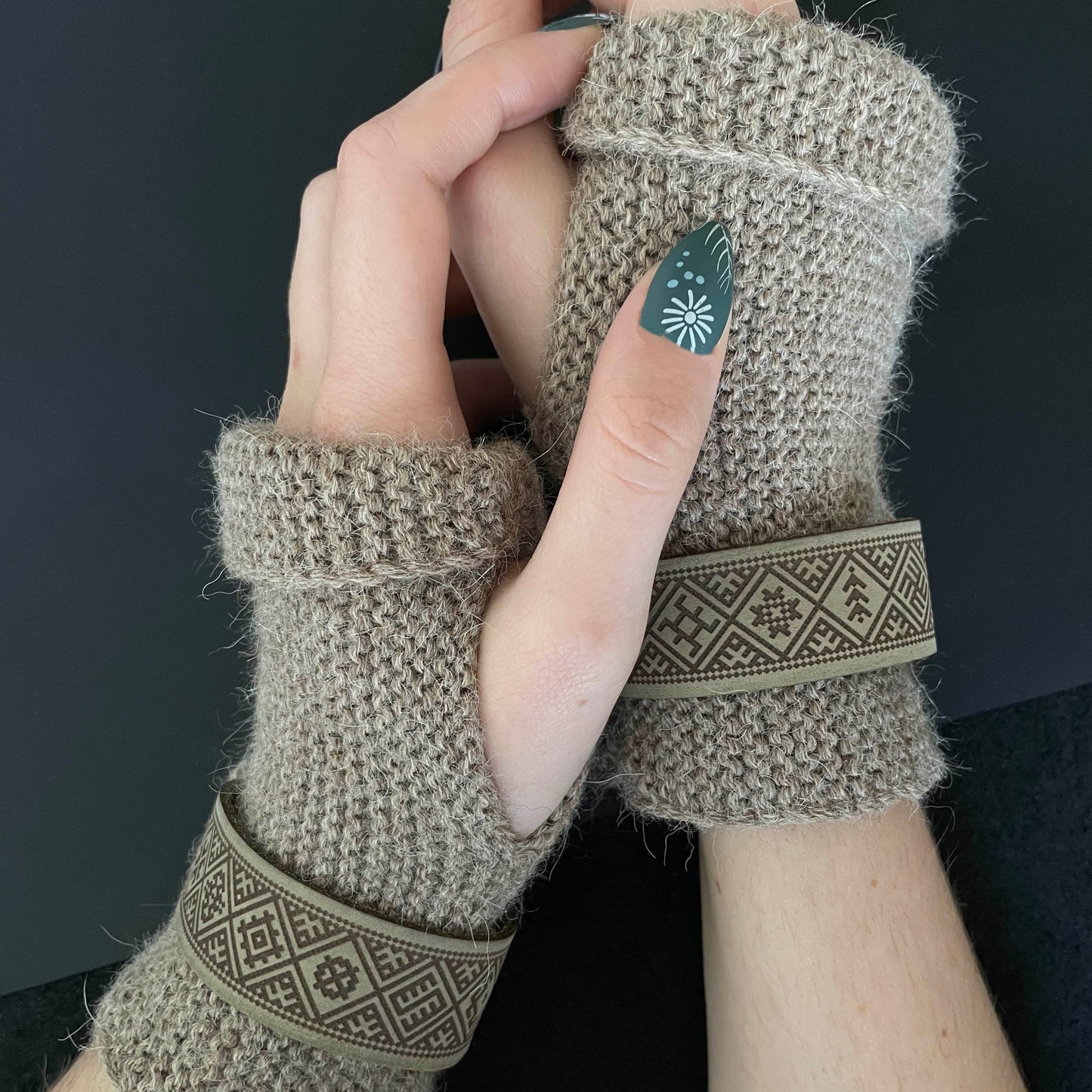 100% Alpakų vilnos riešinės