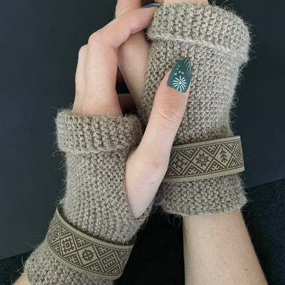 100% Alpakų vilnos riešinės