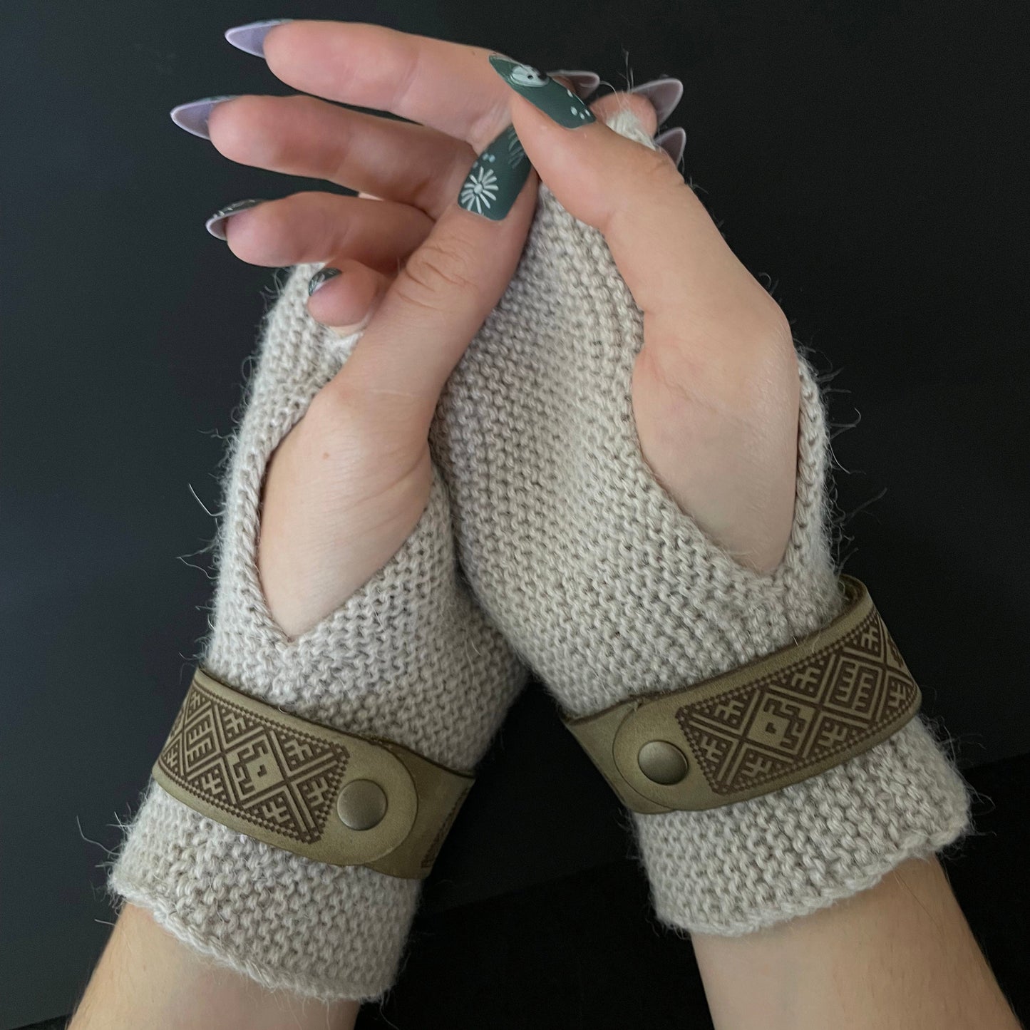 100% Alpakų vilnos riešinės