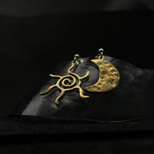 Auskarai "Diena ir naktis"