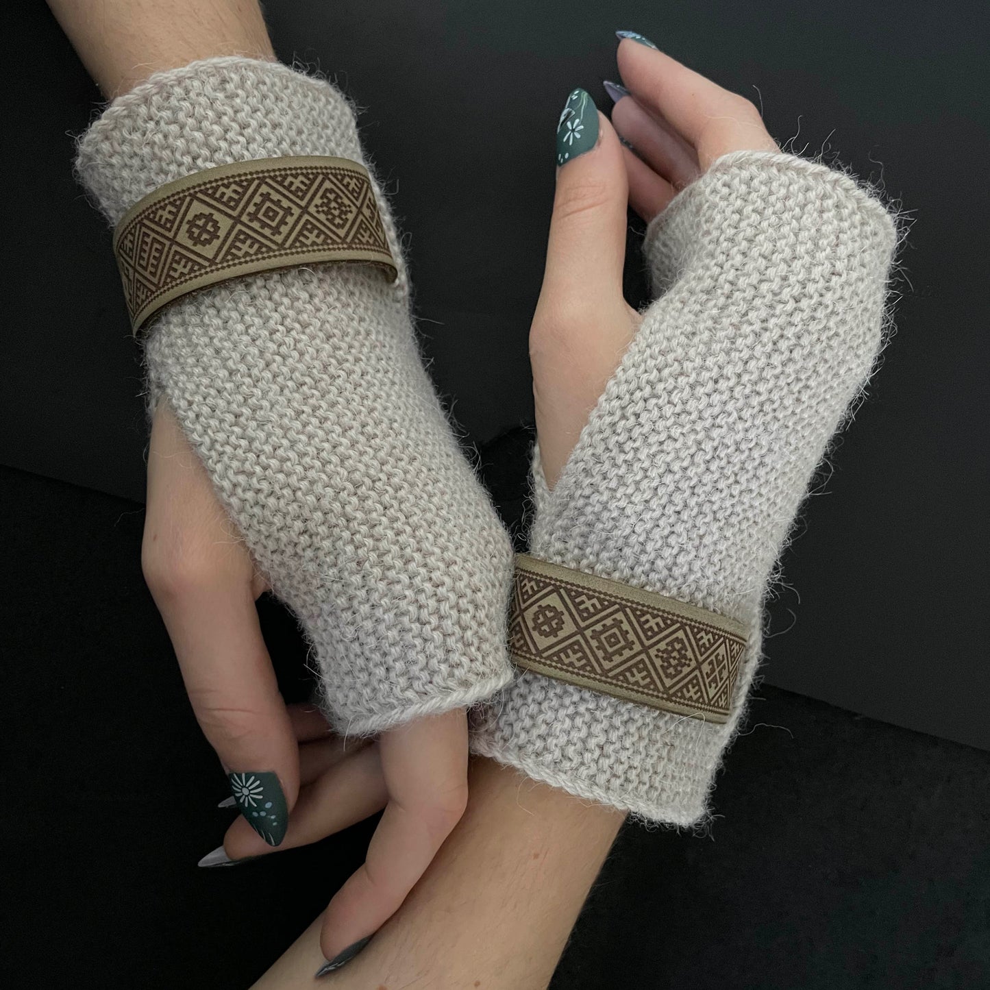 100% Alpakų vilnos riešinės